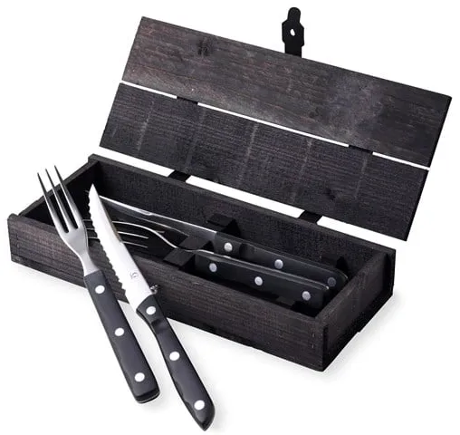 Gense Old Farmer Black pihvi/grilliaterimet 4 kpl