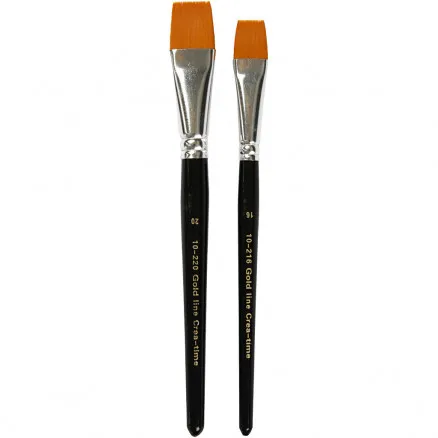 Gold Line -sivellin, nro 16+20, L: 17+24 mm, litteä, 2 kpl.