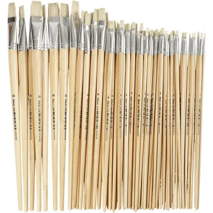 Nature Line -sivellin, P: 27,5–33 cm, L: 5–19 mm, litteä, 64 kpl/1 pkt.